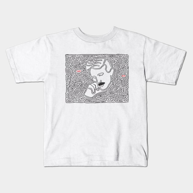 Nikola Tesla Kids T-Shirt by workshop71